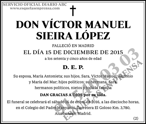 Víctor Manuel Sieira López
